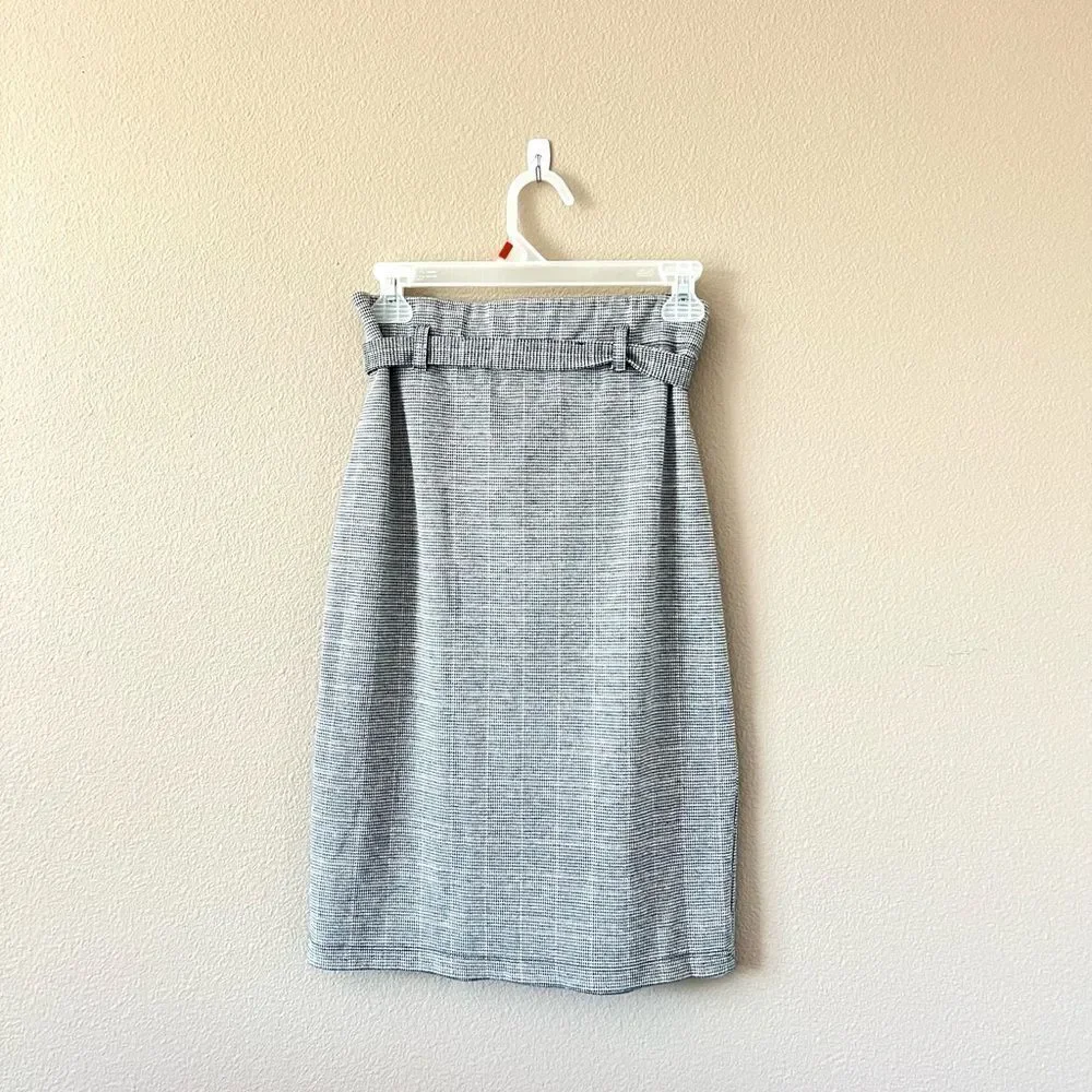 Max Studio Houndstooth Career Pencil Skirt